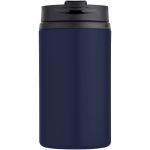Bicchiere termico in acciaio inox riciclato con tappo a vite 250ml color blu mare seconda vista frontale