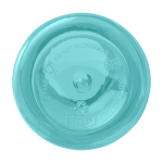 Borraccia in plastica riciclata trasparente con moschettone 400ml seconda vista