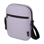 Borsa a tracolla in poliestere riciclato impermeabile con varie tasche