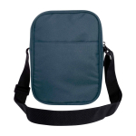 Borsa a tracolla in poliestere riciclato impermeabile con varie tasche seconda vista posteriore