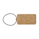 Targhette per il bagaglio con logo in sughero Cork color marrone prima vista