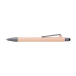 Penna con finitura opaca e dettagli in colore grafite inchiostro blu color rosa prima vista
