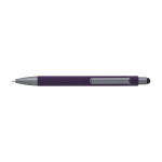 Penna con finitura opaca e dettagli in colore grafite inchiostro blu color viola prima vista