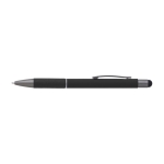 Penna touch in alluminio con impugnatura in carta ed inchiostro blu color nero prima vista
