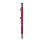 Penna touch in alluminio con impugnatura in carta ed inchiostro blu color rosso prima vista