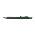 Penna touch in alluminio con impugnatura in carta ed inchiostro blu color verde prima vista