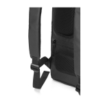 Zaino in poliestere impermeabile con tasca antifurto e spazio per pc color nero decima vista
