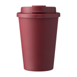 Bicchiere take away in PP con tappo a vite e apertura per bere 350ml prima vista