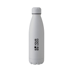 Borraccia in acciaio inox finitura opaca 750 ml color grigio vista area di stampa