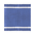 Pareo bicolore in cotone e poliestere per 2 persone 200 g/m² color blu prima vista