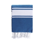 Pareo bicolore in cotone e poliestere per 2 persone 200 g/m² color blu seconda vista