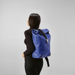 Zaino impermeabile in cotone riciclato per laptop da 17'' 23L color blu