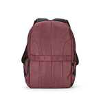 Zaino da 22 litri in nylon riciclato con cerniere impermeabili 15,6” color bordò seconda vista