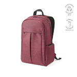 Zaino da 22 litri in nylon riciclato con cerniere impermeabili 15,6” color bordò