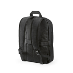 Zaino da 22 litri in nylon riciclato con cerniere impermeabili 15,6” color nero seconda vista
