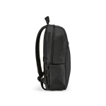 Zaino da 22 litri in nylon riciclato con cerniere impermeabili 15,6” color nero terza vista