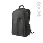 Zaino da 22 litri in nylon riciclato con cerniere impermeabili 15,6” color nero