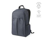 Zaino da 22 litri in nylon riciclato con cerniere impermeabili 15,6” color blu
