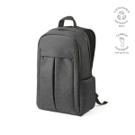 Zaino da 22 litri in nylon riciclato con cerniere impermeabili 15,6” color grigio scuro