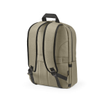 Zaino da 22 litri in nylon riciclato con cerniere impermeabili 15,6” color camel seconda vista