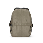 Zaino da 22 litri in nylon riciclato con cerniere impermeabili 15,6” color camel seconda vista
