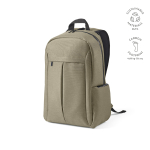 Zaino da 22 litri in nylon riciclato con cerniere impermeabili 15,6” color camel