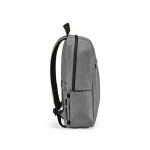 Zaino da 22 litri in nylon riciclato con cerniere impermeabili 15,6” color grigio chiaro terza vista