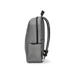 Zaino da 22 litri in nylon riciclato con cerniere impermeabili 15,6” color grigio chiaro quarta vista