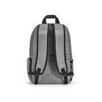 Zaino da 22 litri in nylon riciclato con cerniere impermeabili 15,6” color grigio chiaro vista posteriore