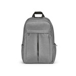 Zaino da 22 litri in nylon riciclato con cerniere impermeabili 15,6” color grigio chiaro vista frontale