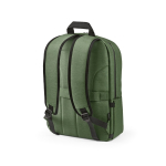 Zaino da 22 litri in nylon riciclato con cerniere impermeabili 15,6” color verde militare seconda vista