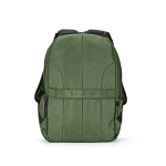 Zaino da 22 litri in nylon riciclato con cerniere impermeabili 15,6” color verde militare seconda vista