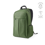 Zaino da 22 litri in nylon riciclato con cerniere impermeabili 15,6” color verde militare
