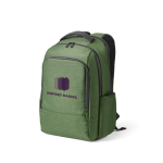 Zaino impermeabile in nylon riciclato con tasca per portatile da 15,6'' color verde militare