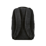 Zaino da 27l con tasca per pc in cotone riciclato cerato da 230g/m² color nero vista posteriore