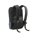 Zaino da 20 litri in rPET e tessuto antitaglio con chiusura TSA nascosta 15,6” color blu terza vista