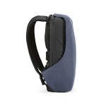 Zaino da 20 litri in rPET e tessuto antitaglio con chiusura TSA nascosta 15,6” color blu quarta vista