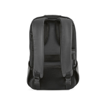 Zaino da 20 litri in rPET e tessuto antitaglio con chiusura TSA nascosta 15,6” color grigio scuro vista posteriore