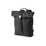 Zaino in ecopelle riciclata per PC con schienale imbottito 15,6'' color nero