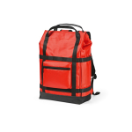 Zaino ecologico impermeabile con chiusura magnetica per PC 17” color rosso