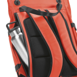 Zaino ecologico impermeabile con chiusura magnetica per PC 17” color rosso terza vista