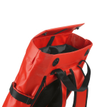 Zaino ecologico impermeabile con chiusura magnetica per PC 17” color rosso quinta vista dettaglio