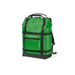 Zaino ecologico impermeabile con chiusura magnetica per PC 17” color verde
