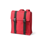 Zaino in pelle sintetica riciclata e plastica riciclata per PC da 17” color bordò