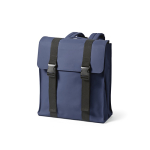 Zaino in pelle sintetica riciclata e plastica riciclata per PC da 17” color blu