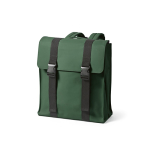 Zaino in pelle sintetica riciclata e plastica riciclata per PC da 17” color verde