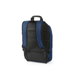 Zaino da 18l in rPET 300D con tasca frontale con zip e tasca laterale 15,6” color blu seconda vista