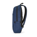 Zaino da 18l in rPET 300D con tasca frontale con zip e tasca laterale 15,6” color blu quarta vista