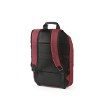Zaino da 18l in rPET 300D con tasca frontale con zip e tasca laterale 15,6” color rosso seconda vista