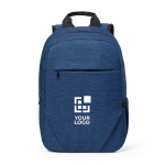 Zaino da 18l in rPET 300D con tasca frontale con zip e tasca laterale 15,6” vista principale